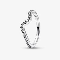 Серебряное кольцо Пандора "Блестящая волна" 56