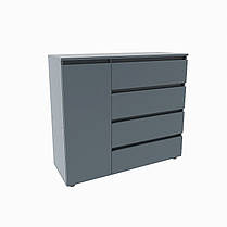 Комод Еверест КЛ-3 Лайт (телескопічні) 105х38х93 см Графіт (DTM-4898), фото 2