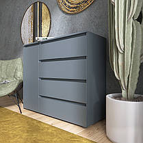 Комод Еверест КЛ-3 Лайт (телескопічні) 105х38х93 см Графіт (DTM-4898), фото 4