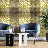 Самоклеюча алюмінієва плитка 300х300х3мм Зелене золото мозаїка SW-00001168, фото 6