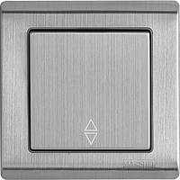 Вимикач одноклавішний прохідний (2 напрямки) серія "GRAND" ТМ "MARSHEL"