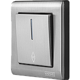 Вимикач одноклавішний з LED підсвічуванням прохідний серія "GRAND" ТМ "MARSHEL", фото 2