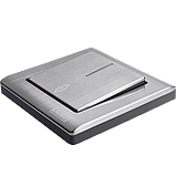 Вимикач одноклавішний з LED підсвічуванням прохідний серія "GRAND" ТМ "MARSHEL", фото 3