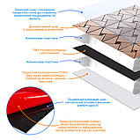 Самоклеюча алюмінієва плитка 300х300х3мм Мідна зі стразами SW-00001416 (D), фото 2