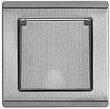 Розетка одномісна з заземленням бризгозахищена серія "GRAND" ТМ "MARSHEL", фото 4