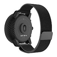 Ремінець BeWatch для Samsung Galaxy Watch 3 45mm міланська петля 22мм стальний Браслет Чорний (1020201)