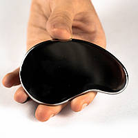 Скребок металевий(блейд), косметичний Гуа Ша "Капля без отвору" з нержавіючої сталі для глибокого масажу