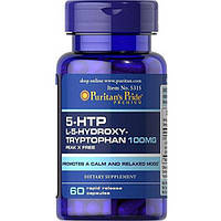 Триптофан Puritan's Pride 5-HTP 100 mg 60 Caps FT, код: 7518776