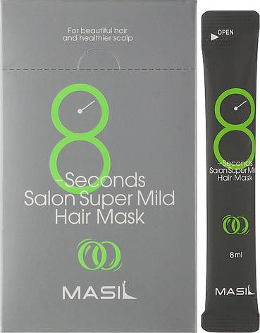 Маска для пом'якшення та відновлення волосся Masil 8 Seconds Salon Supermild Hair Mask, 8 мл (8809744060293), фото 1