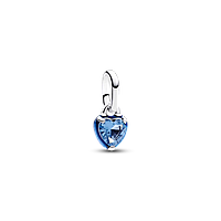Срібний намистина "Блакитне серце" Pandora ME