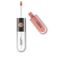 Помада блиск для губ 2-в-1 Kiko Milano Unlimited Double Touch 102 Satin Rosy Beige