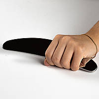 Металевий скребок (блейд) "Бумеранг" із нержавіючої медичної сталі для масажу Гуа Ша