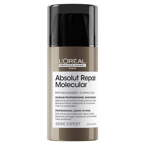 Маска для молекулярного відновлення структури пошкодженого волосся L'Oreal Absolut Repair Molecular 100 мл, фото 1