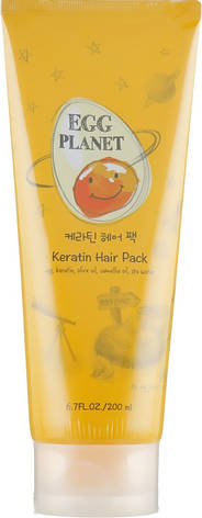 Кератинова маска для пошкодженого волосся Daeng Gi Meo Ri Egg Planet Keratin Hair Pack 200 мл (8807779089111), фото 1