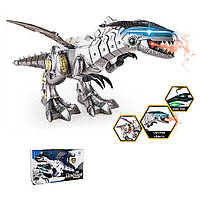 Динозавр робот (звук, подсветка, ходить, генерирует пар, на батарейках) 881-3