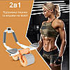Домашній тренажер для гойдання преса в комплекті з килимком під коліна Trainer спортивний ролик для живота. GT-50, фото 7