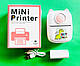 Портативний дитячий міні принтер бездротовий кишеньковий термопринтер для друку з телефону Х2 Рожевий, фото 9
