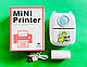 Портативний дитячий міні принтер бездротовий кишеньковий термопринтер для друку з телефону Х2 Блакитний, фото 10