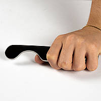 Подовжений скребок (блейд) "Креветка" з медичної нержавіючої сталі для масажу Гуа Ша