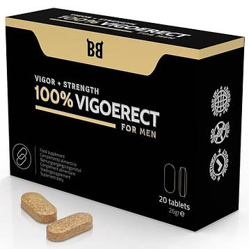 BLACKBULL BY SPARTAN - 100% VIGOERECT VIGOR + STRENGTH FOR MEN 20 TABLETS, фото 1