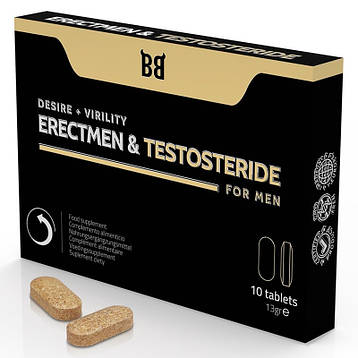 BLACKBULL BY SPARTAN - ERECTMEN & TESTOSTERIDE POWER AND TESTOSTERONE FOR MEN 10 CAPSULES, фото 1