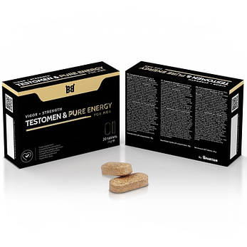 Підсилювач потенції для чоловіків Testomen Pure Energy, 20 капсул, фото 2
