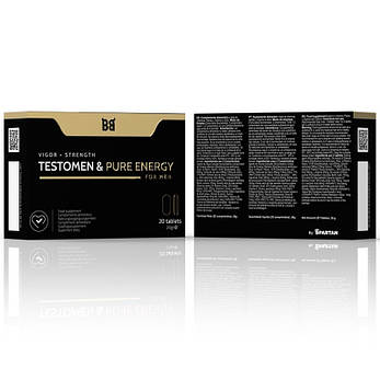 Підсилювач потенції для чоловіків Testomen Pure Energy, 20 капсул, фото 3