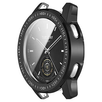Захисний чохол з плівкою для смарт годинника Xiaomi Watch S3 чорний