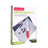 Набір обробних дощок із підставкою Kamille 40х30 см 3 предмети (KM10079) SC, код: 8408545, фото 2