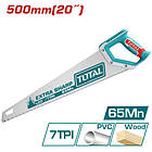 Ножівка по дереву TOTAL THT55206 7 зубців на дюйм, довжина 500мм.