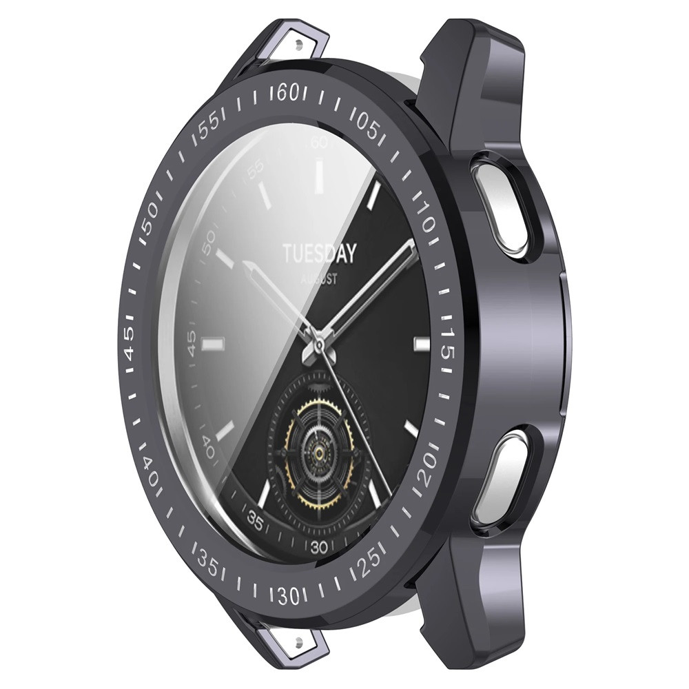 Захисний чохол для смарт годинника Xiaomi Watch S3 з плівкою темно-сірий
