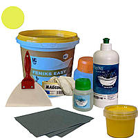 Фарба емаль для реставрації ванн Fеniks Easy 800г колір Жовтий з набором для реставрації ванн Оригінал