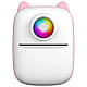 Портативний дитячий міні принтер Mini Printer X2 Cat Bluetooth для смартфона Рожевий, фото 2