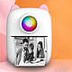 Портативний дитячий міні принтер Mini Printer X2 Cat Bluetooth для смартфона Рожевий, фото 4