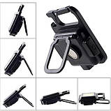 😎Ліхтар-брелок акумуляторний з карабіном та магнітом, металевий, 4 режими LED Type-C 500mAh, фото 4