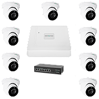 SM Комплект видеонаблюдения на 9 камер GV-IP-K-W77/09 5MP