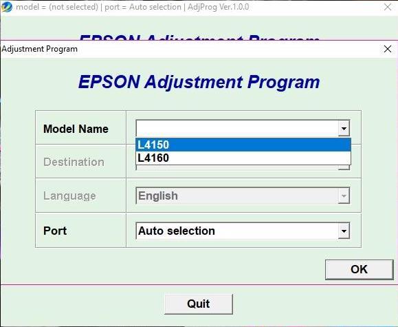 Скидання памперса в Epson L4150