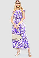 Платье с принтом бело-фиолетовый 214R055-5 Ager S IN, код: 8386131