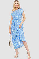 Платье с принтом голубой 214R055-3 Ager S IN, код: 8387125