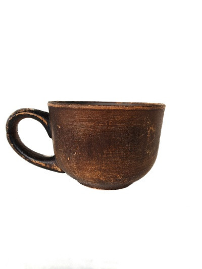 Чашка глиняна 50 мл чайна з червоної глини для приготування кави