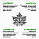 Дерев'яний декор для дому, чорна картина на стіну "Кленовий Листок", декоративне панно 20x20 см, фото 7