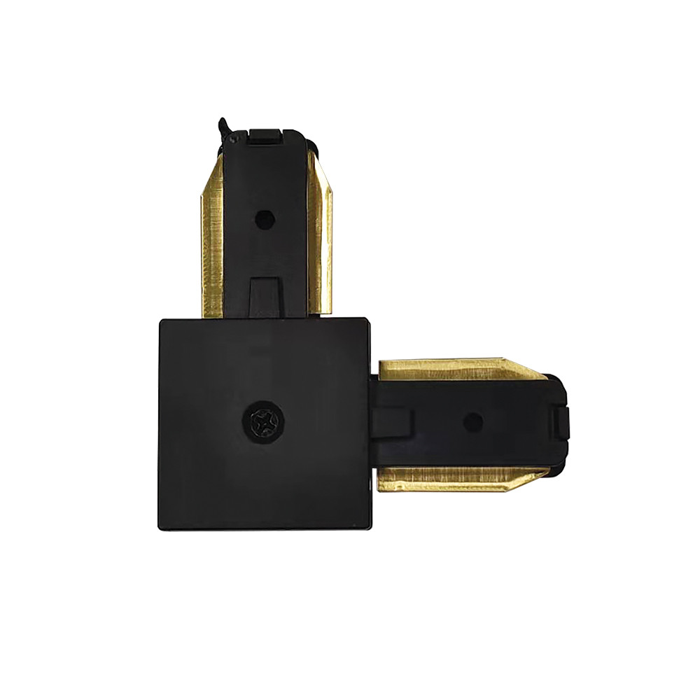 Конектор кутовий LD1201-P чорний, фото 1