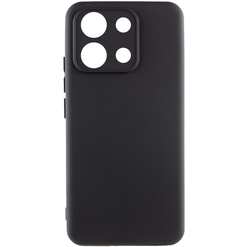 Чохол TPU GETMAN Liquid Silk Full Camera для Xiaomi Redmi Note 13 Pro 4G Синій / Iris Чорний / Black