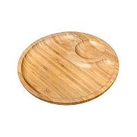 Блюдо Wilmax Bamboo круглое 35,5 см - 2 секции 771045 WL ET, код: 8179475