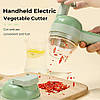 Багатофункціональний ручний електричний подрібнювач для овочів 4 в 1 А777-251, фото 3