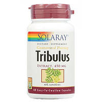 Тестостероновый комплекс Solaray Tribulus Extract 450 mg 60 Veg Caps SOR-03797 SC, код: 7519941