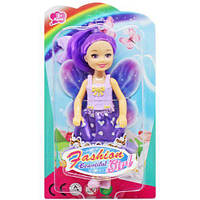 Уценка. Кукла "Fashion girl: Фея", 13,5 см, фиолетовая - поломана слюда