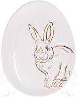 Блюдо в наборе 16.5х12х2см White-Gold Bunny Bona DP118448 ET, код: 7523312