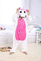 Пижама детская Kigurumba Единорог с крылышками M - рост 115 - 125 см Бело-малиновый (K0W1-001 ET, код: 1776683