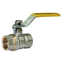 Кран кульовий для газу Santan Professional 600, 3 4 внутрішній, внутрішній, жовта ручка SC, код: 8209717